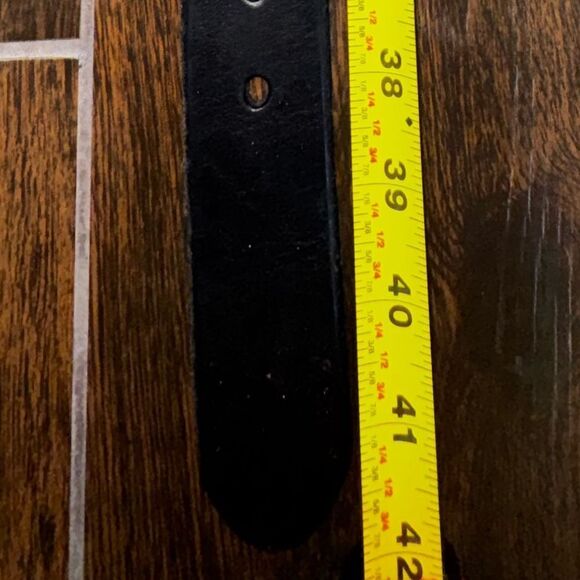 Fossil Leather Belt Military Issue | Full-Grain Cowhide Size 36 - Picture 6 of 6